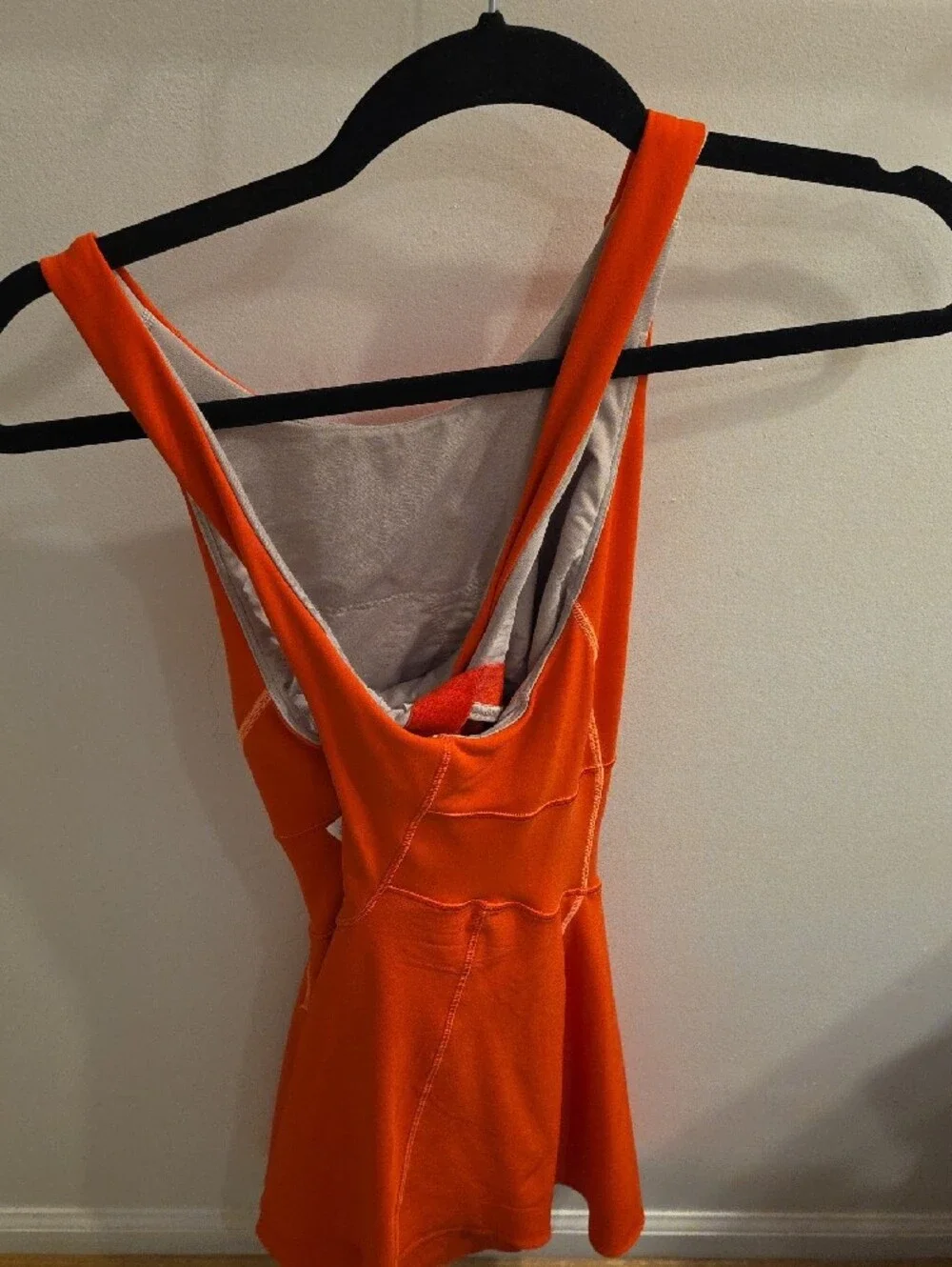 lululemon athletica Bright Orange Sleeveless Mini Dress